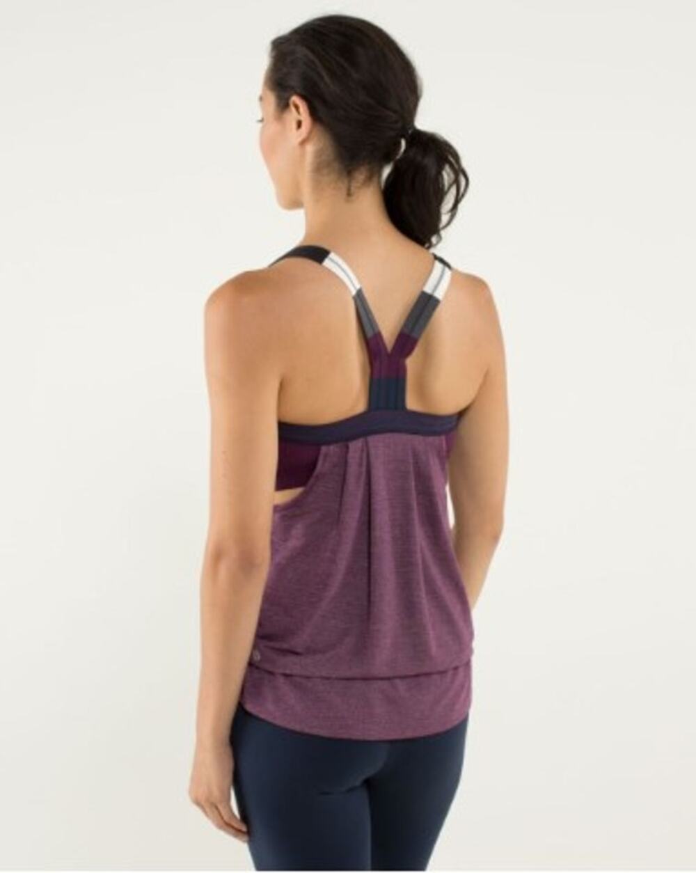 Lululemon Rest Less Tank 6 Racerback purple maroon Athletic